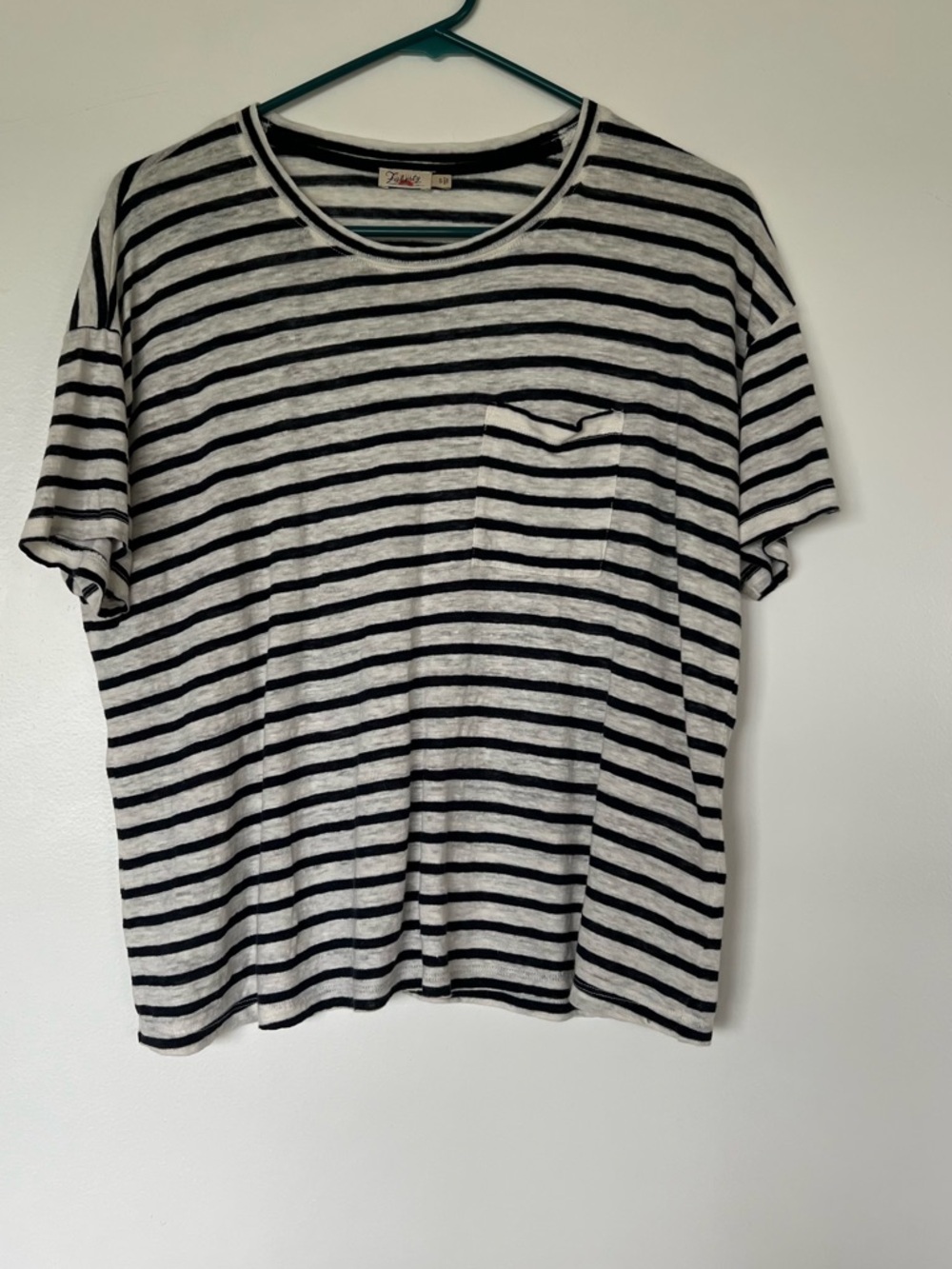 Faherty Short-Sleeve Striped Linen Tee